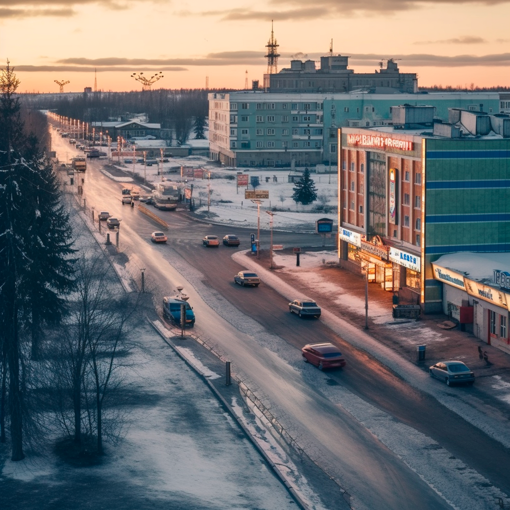 Нейронный Ангарск весной