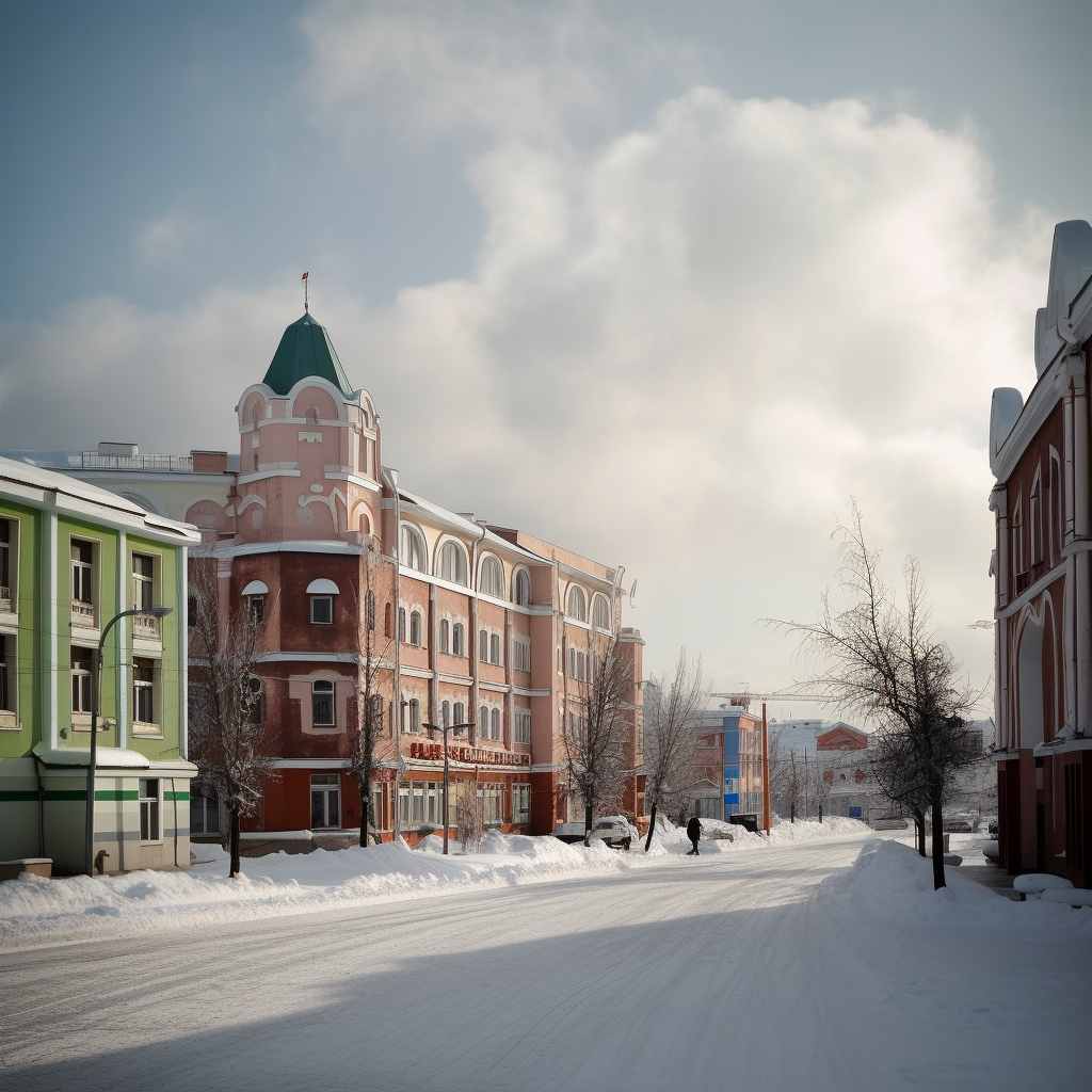 Нейронный Ангарск зимой